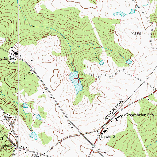 Topographic Map of South Carolina Noname 20022 D-0528 Dam, SC