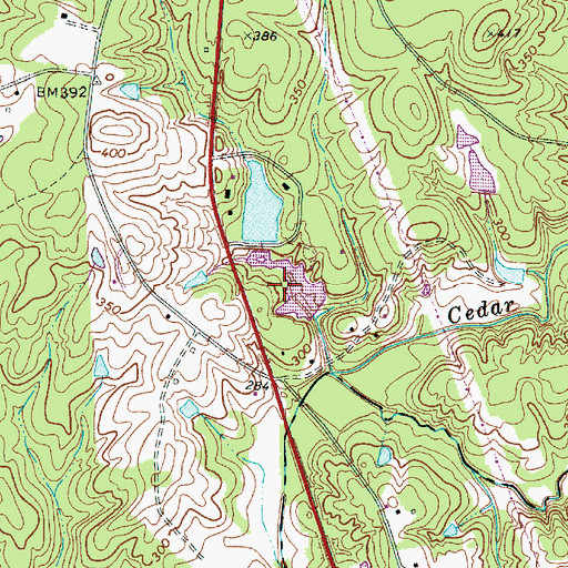 Topographic Map of South Carolina Noname 20024 D-1571 Dam, SC