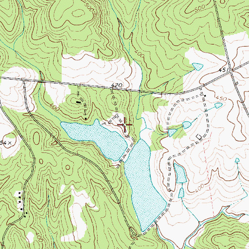 Topographic Map of South Carolina Noname 20002 D-0530 Dam, SC