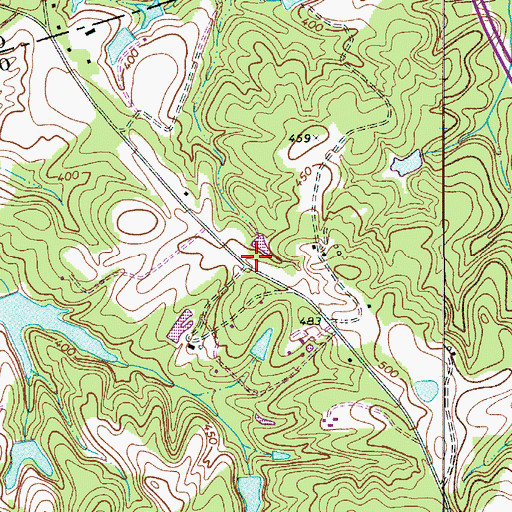 Topographic Map of South Carolina Noname 20001 D-0529 Dam, SC