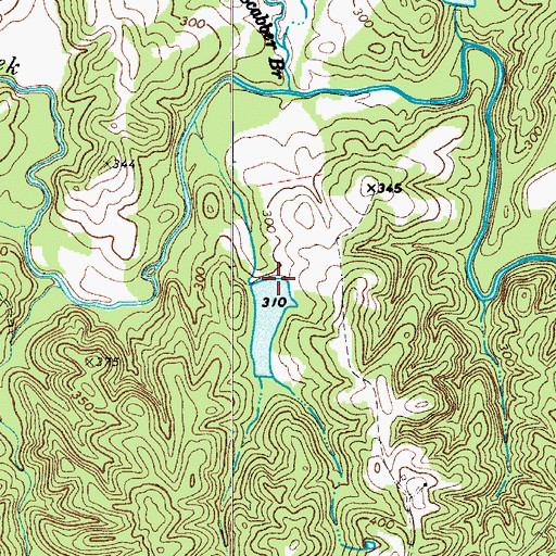 Topographic Map of Caughmans Duck Pond D-1572 Dam, SC