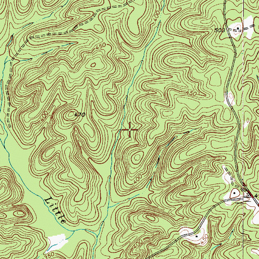 Topographic Map of South Carolina Noname 20018 D-0535 Dam, SC