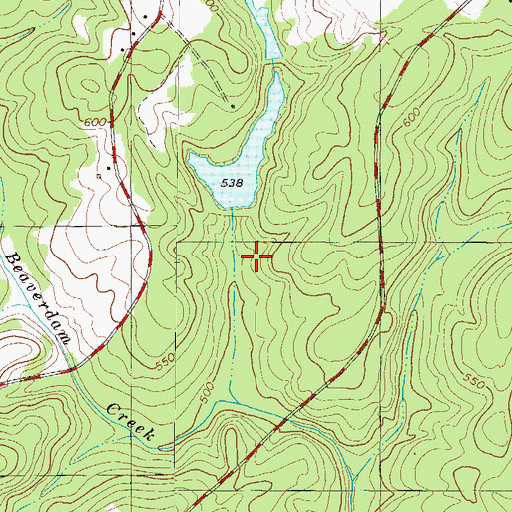 Topographic Map of Metts Pond Dam D-1672, SC
