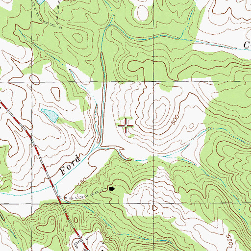 Topographic Map of South Carolina Noname 24011 D-1266 Dam, SC