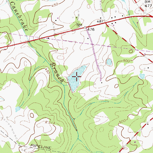 Topographic Map of Herlongs Pond, SC