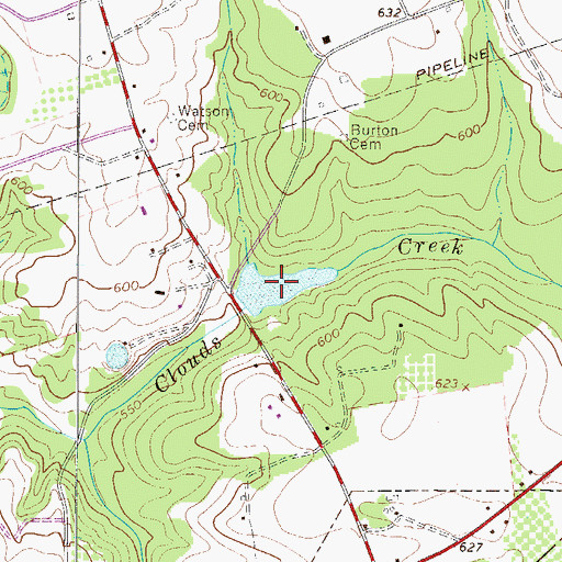 Topographic Map of Padgetts Pond, SC