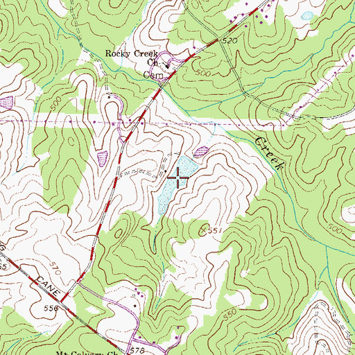 Topographic Map of Routons Pond, SC