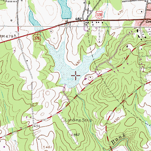 Topographic Map of New Saluda Reservoir, SC