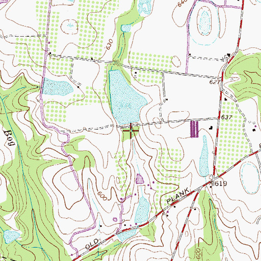 Topographic Map of South Carolina Noname 41008 D-1206 Dam, SC