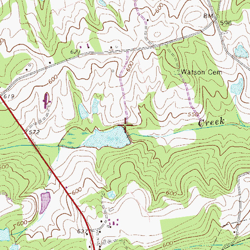 Topographic Map of South Carolina Noname 41012 D-1205 Dam, SC