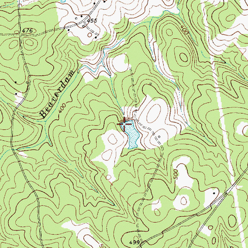 Topographic Map of Vances Pond Dam D-1602, SC