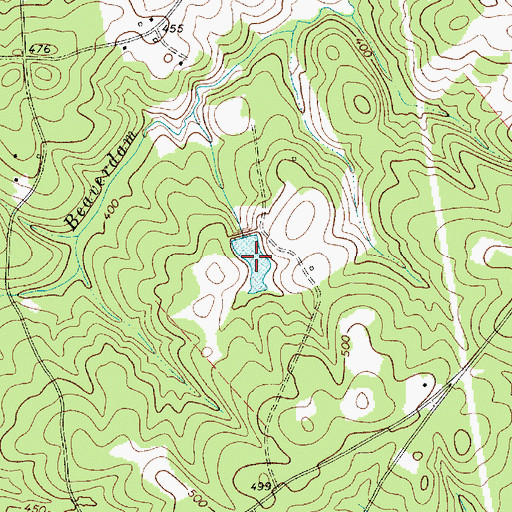 Topographic Map of Vances Pond, SC