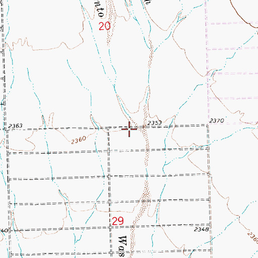 Topographic Map of Thirteenmile Wash, AZ