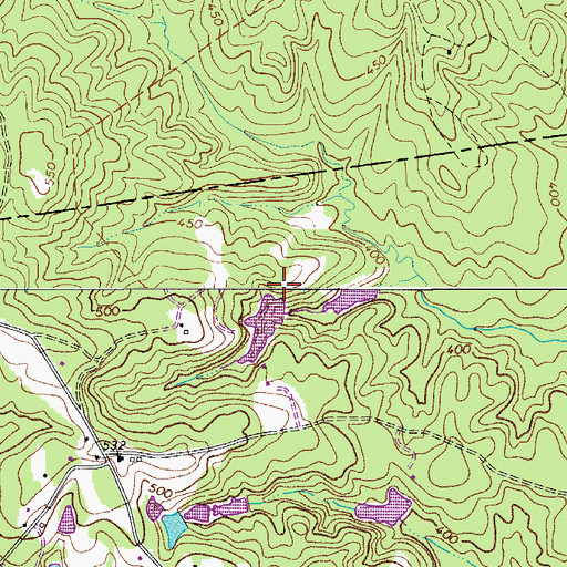 Topographic Map of Brown Pond Dam D-1591, SC
