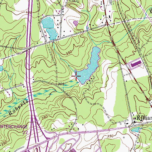 Topographic Map of Epworth Pines D-0362 Dam, SC
