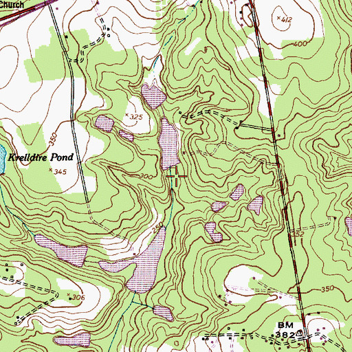 Topographic Map of Morris Pond D-0116 Dam, SC