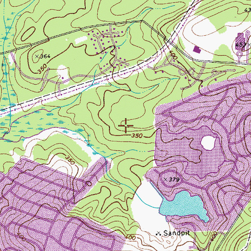 Topographic Map of North Spring Lake D-0550 Dam, SC