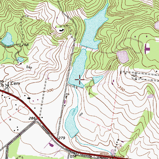 Topographic Map of Peelers Pond D-0589 Dam, SC