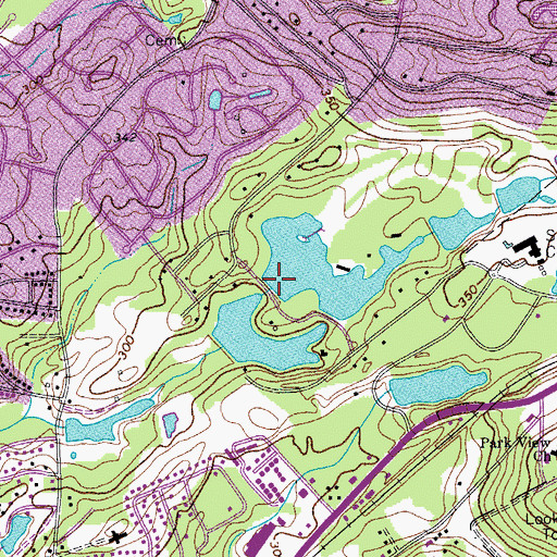 Topographic Map of Pine Springs Dam Number Two D-0561, SC