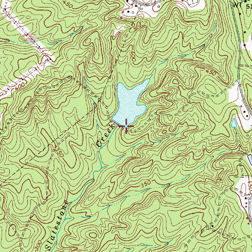 Topographic Map of South Carolina Noname 40091 D-0273 Dam, SC