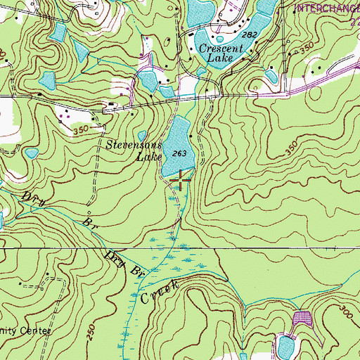 Topographic Map of Stevensons Lake D-0546 Dam, SC