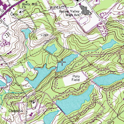 Topographic Map of Wildewood Pond Five D-0564 Dam, SC