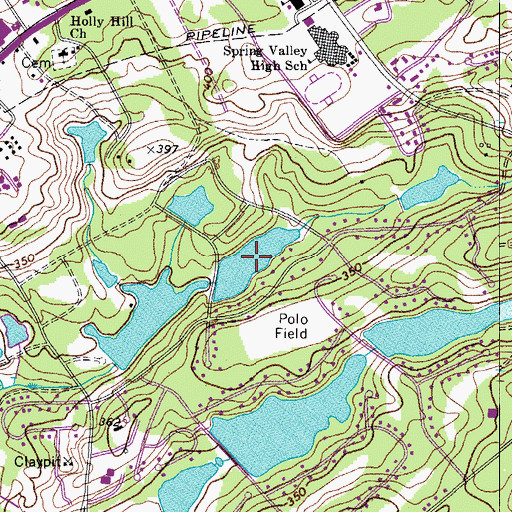 Topographic Map of Wildewood Pond Number Five, SC
