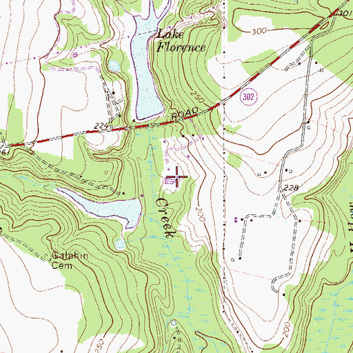 Topographic Map of Mixon Lake Dam D-2053, SC