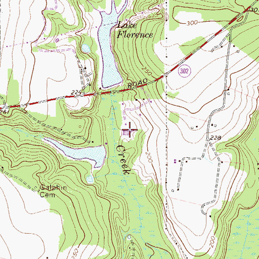 Topographic Map of Mixon Lake, SC