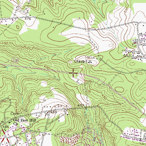 Topographic Map of Camp Gravatt Pond, SC