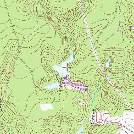 Topographic Map of Smiths Lake Dam D-2024, SC