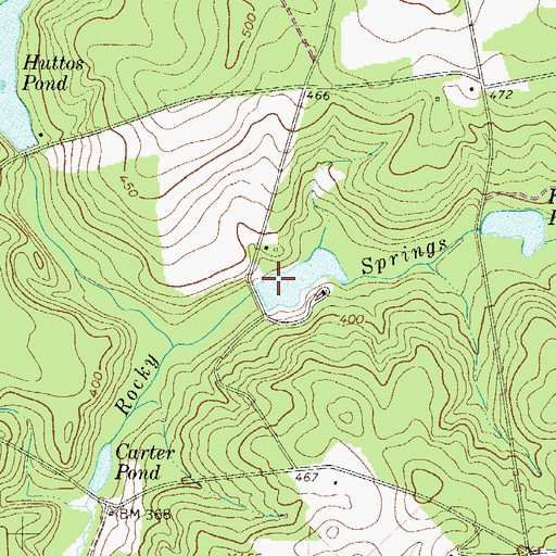 Topographic Map of Raymond H Anderson Dam D-0800, SC