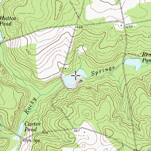 Topographic Map of Anderson Lake, SC