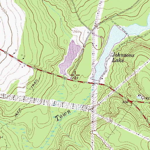Topographic Map of Burgess Lake Dam D-2025, SC
