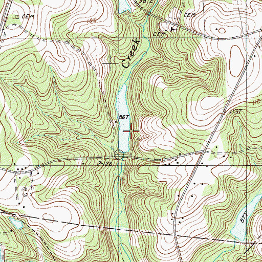 Topographic Map of Hartley Pond D-2035 Dam, SC