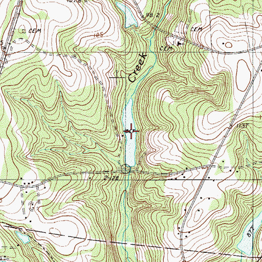 Topographic Map of Hartley Pond, SC