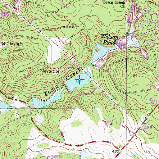 Topographic Map of Suhrer Lake, SC