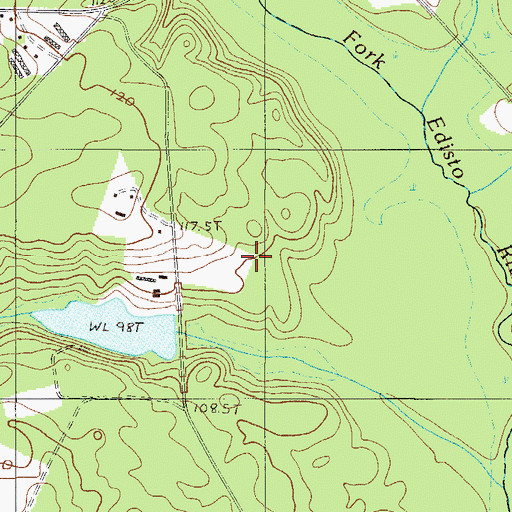 Topographic Map of Scotts Pond, SC