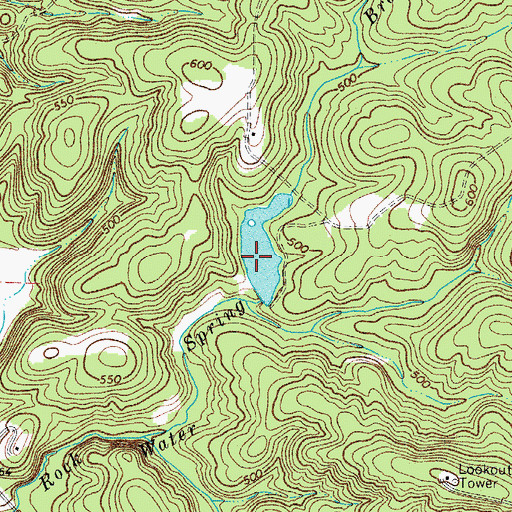 Topographic Map of Wrenn Farm Pond Dam D-1756, SC