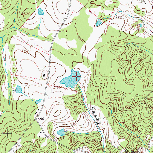 Topographic Map of Doods Pond Dam D-1755, SC