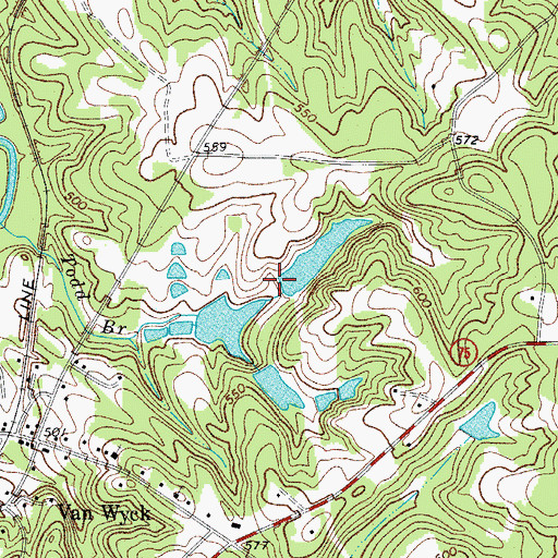 Topographic Map of Nisbet Pond Dam Number One D-1754, SC