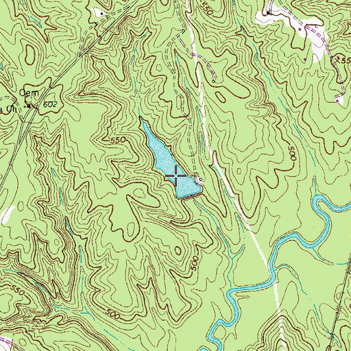 Topographic Map of Wikoff Pond Dam D-1748, SC