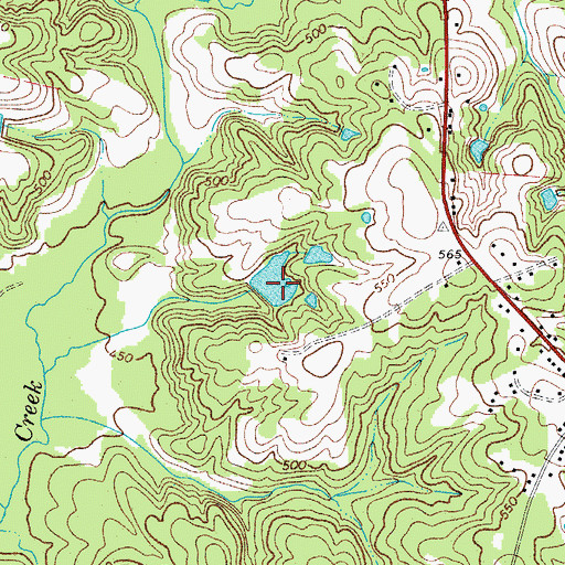 Topographic Map of Helms Pond Dam D-1758, SC
