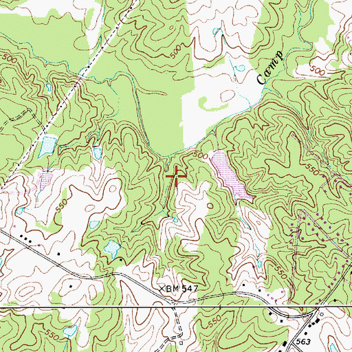 Topographic Map of Lasley Pond Dam D-1765, SC