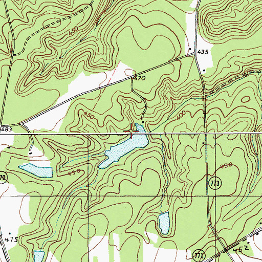 Topographic Map of Lindenzwieg Pond Dam D-1783, SC