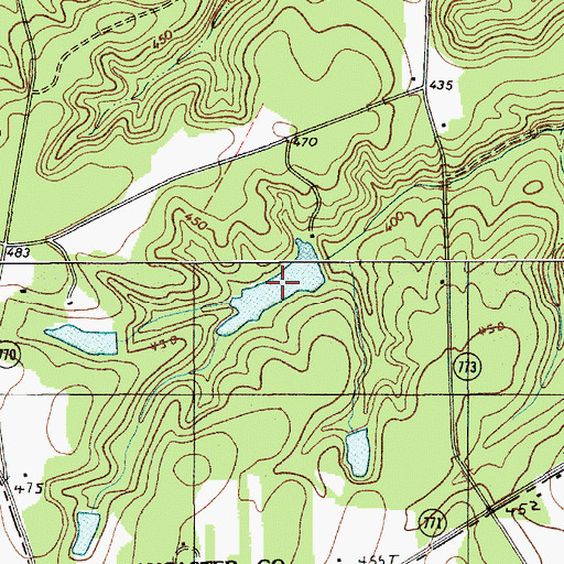 Topographic Map of Lindenzwiegs Pond, SC