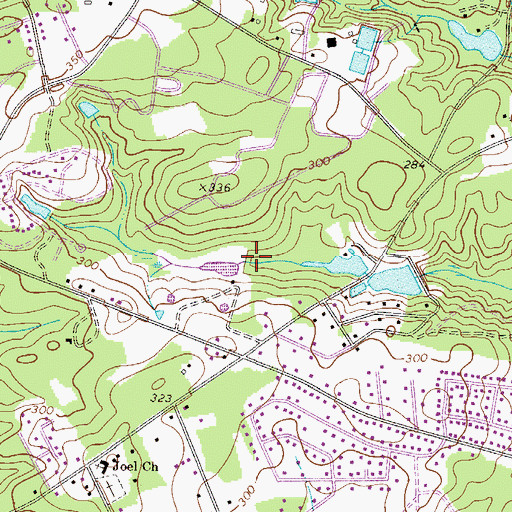 Topographic Map of Shealys Pond Dam D-1718, SC