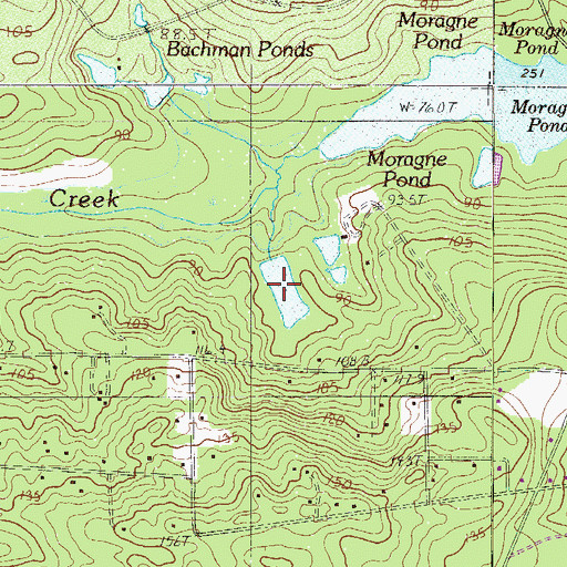 Topographic Map of Ballingtons Pond Dam D-1704, SC