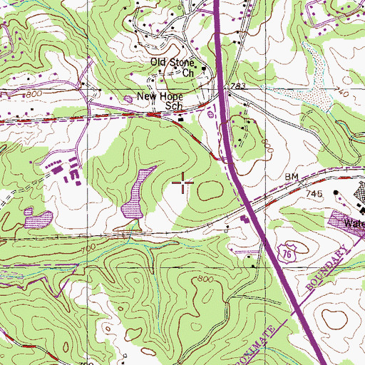 Topographic Map of Lamaster Pond Dam D-1966, SC