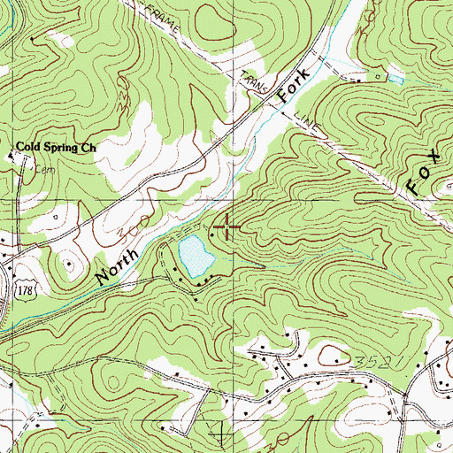 Topographic Map of South Carolina Noname 39029 D-1953 Dam, SC